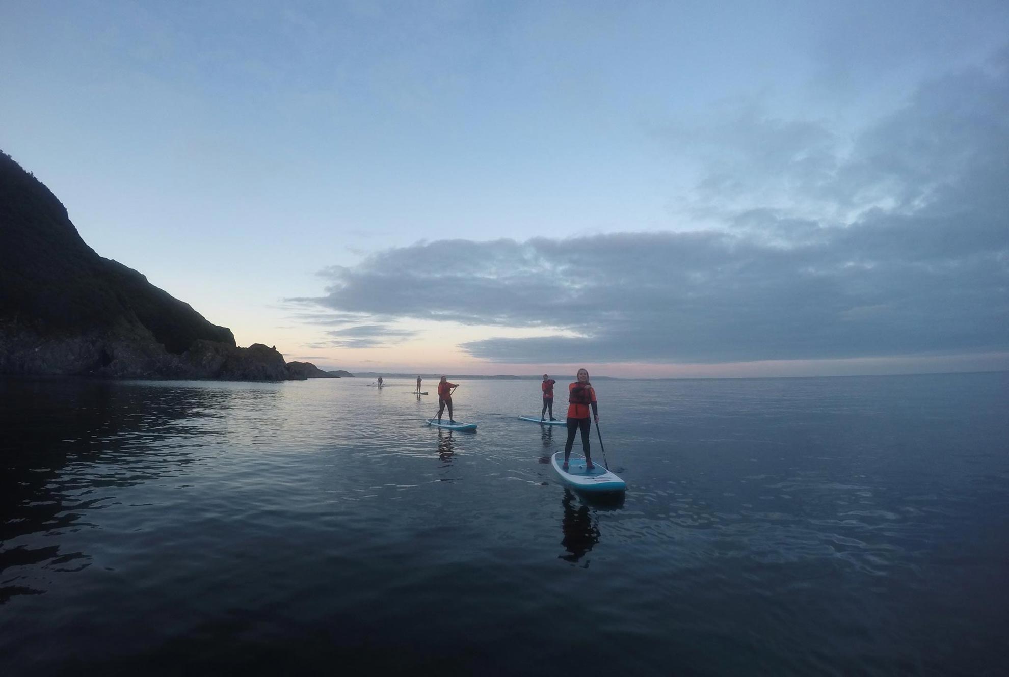 Paddle Boarding On Cornwall's Surf. lowerbarns