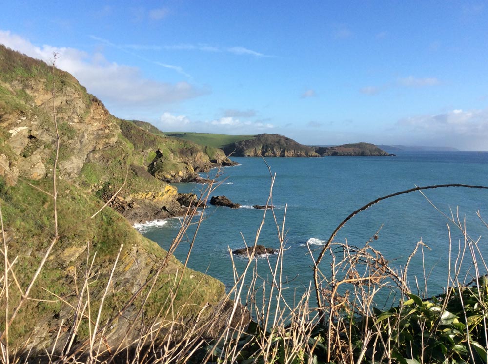 Making our way steadily around the Cornish coast line on foot
